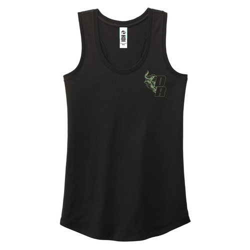 Camisole - Noire logo blanc vert pâle
