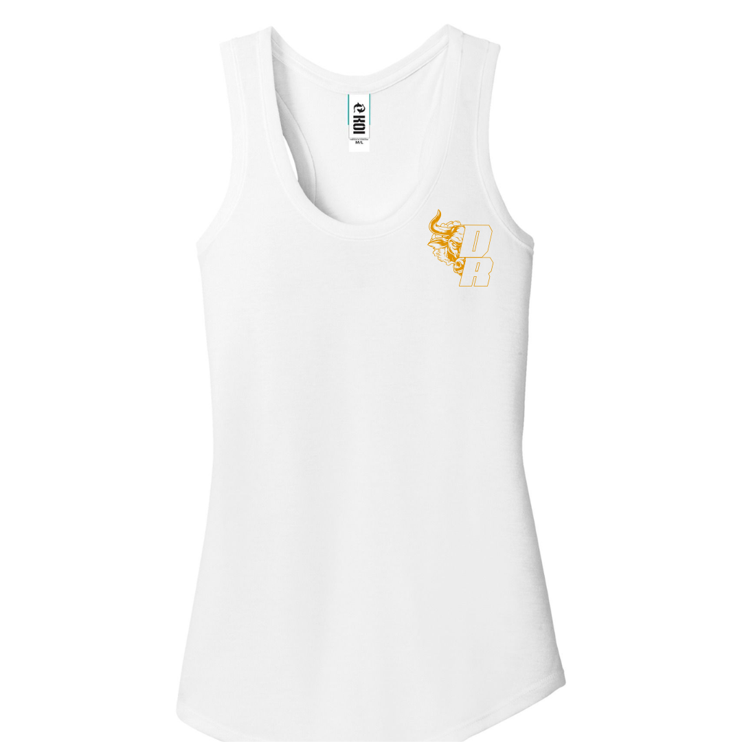 Camisole - Blanche logo orange