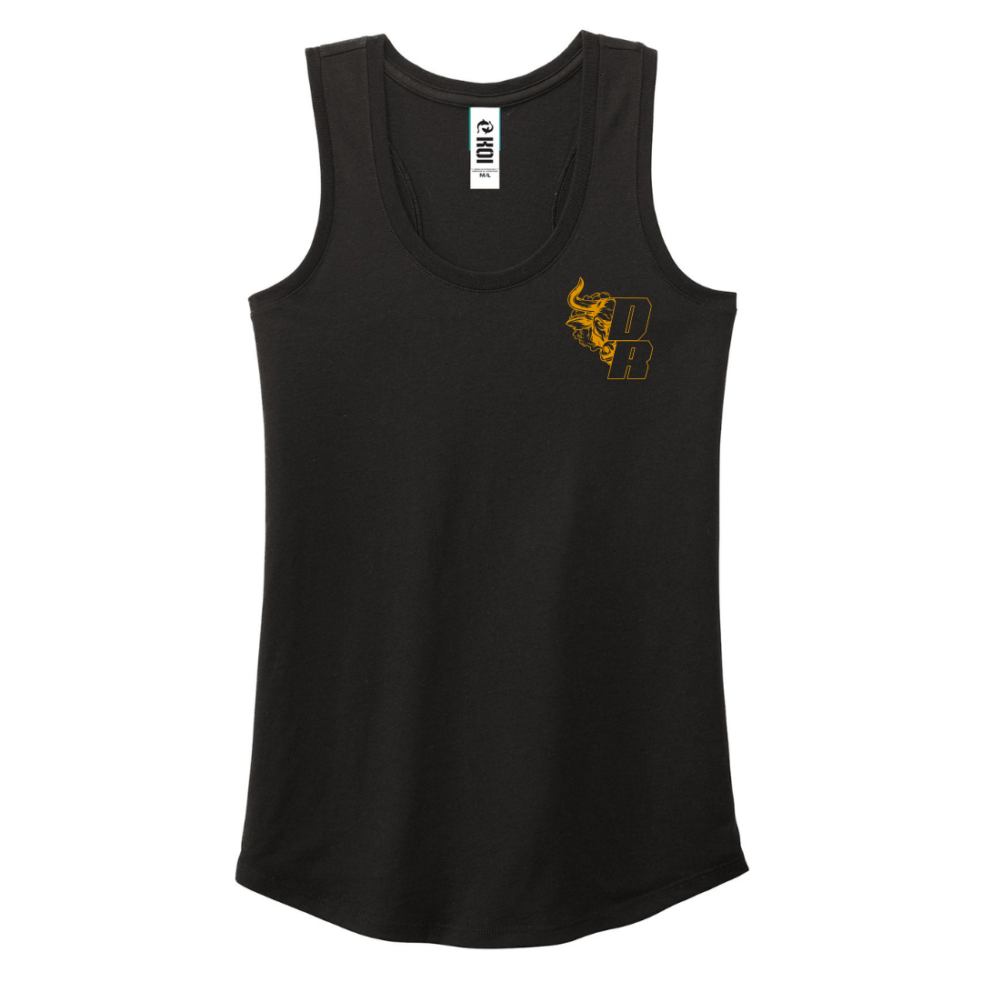 Camisole - Noire logo orange